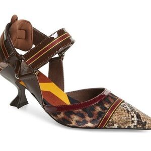 JEFFREY CAMPBELL 'Atrophy 2' Animal Print Sandals